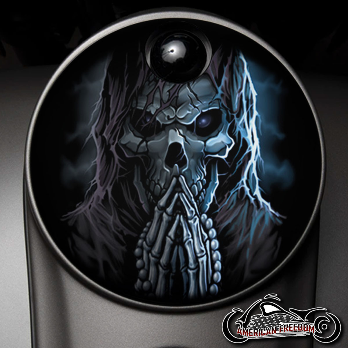 Custom Fuel Door - Praying Death - Click Image to Close
